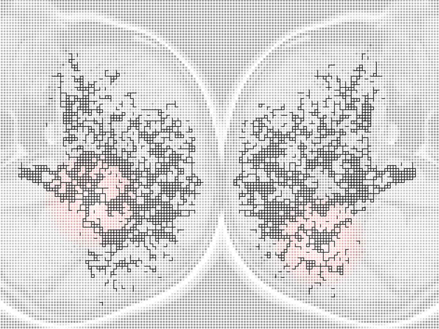 Visualisation de l'activité cérébrale. Esquisse. Louise Roo, Brain Roads, ÉSAD DE REims, 2025