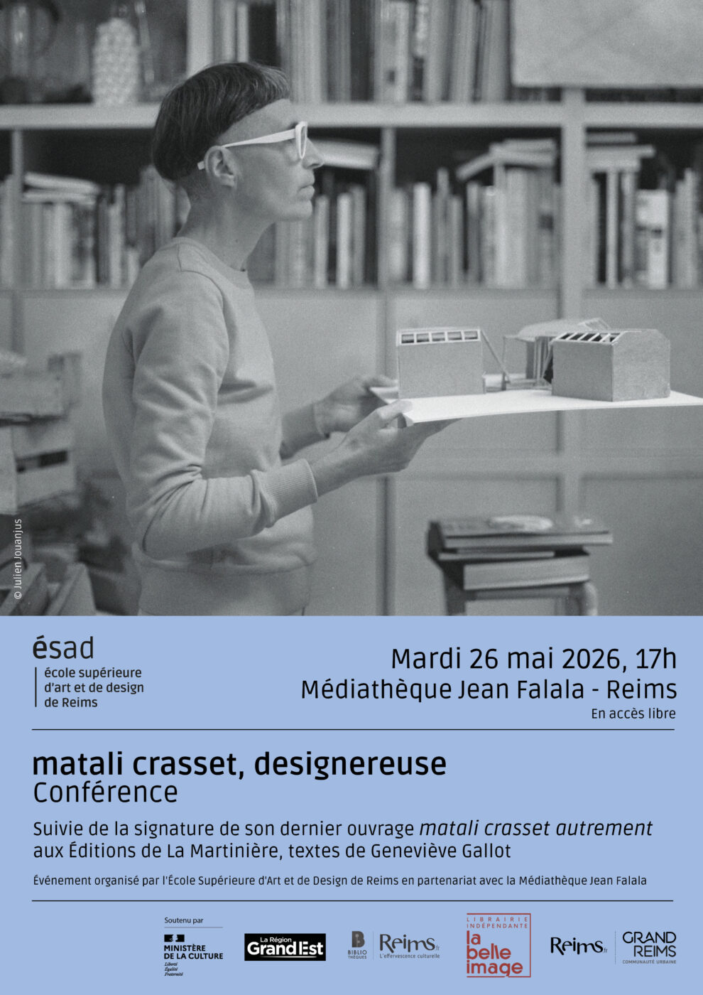 Conférence par matali crasset, à la Médiathèque Jean Falala