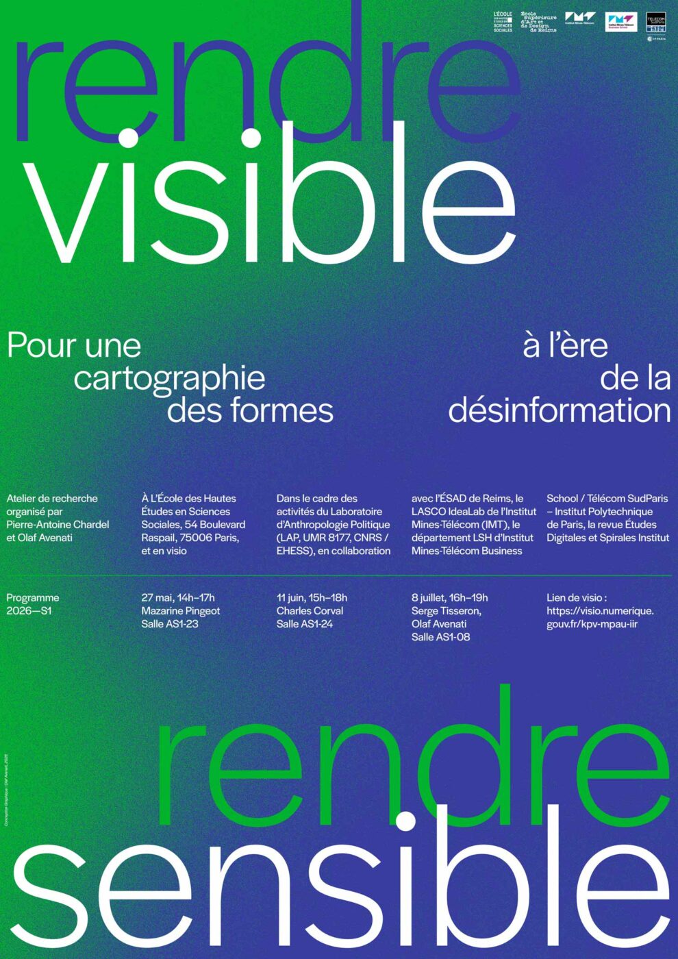 Atelier de recherche « Rendre visible, rendre sensible. Pour une cartographie des formes à l’ère de la désinformation »