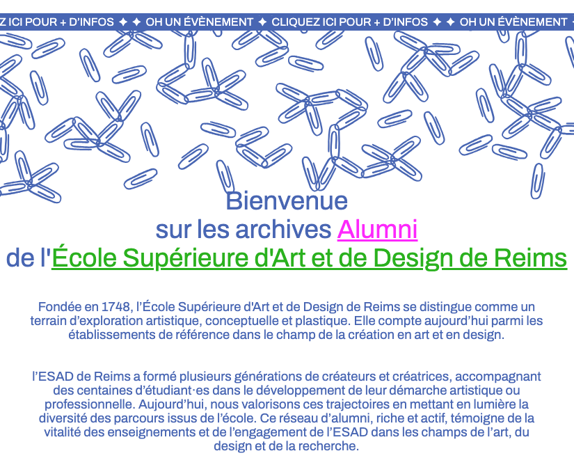 Plateforme des Alumni en ligne !